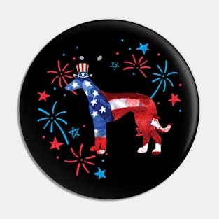 Whippet Uncle Sam Hat 4Th Of July Pin