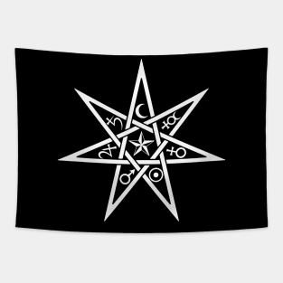 Seven Pointed Alchemy Star Tapestry