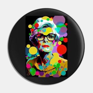 Modern woman in pop-art style Pin