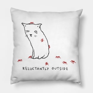 Reluctantly Outside Pillow