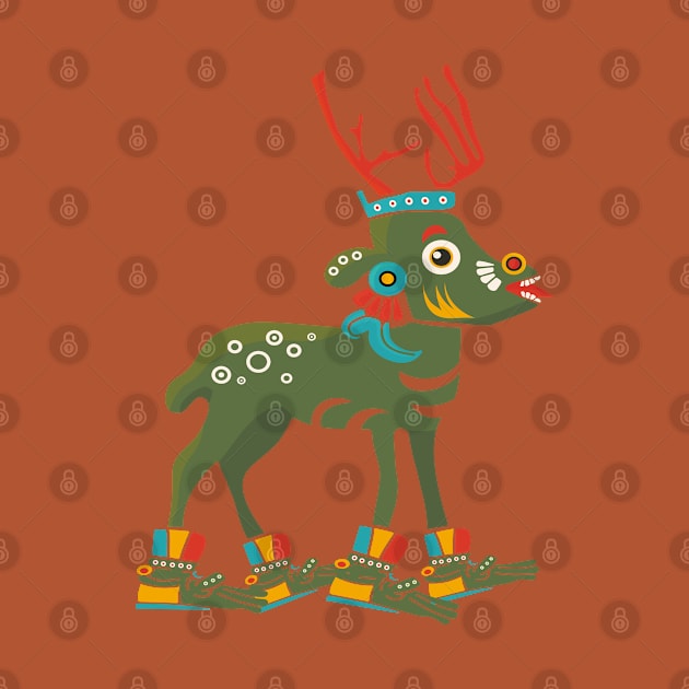 Aztec Deer by tatadonets