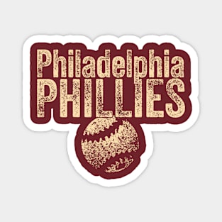 Phillies Vintage Weathered Magnet