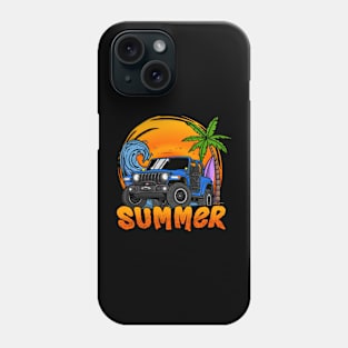 Jeep Wrangler Summer Holiday - Blue Phone Case