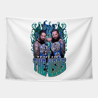 THE USOS BLUE FLAME Tapestry