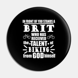 Biking English Great Britain Bike Tour Pin