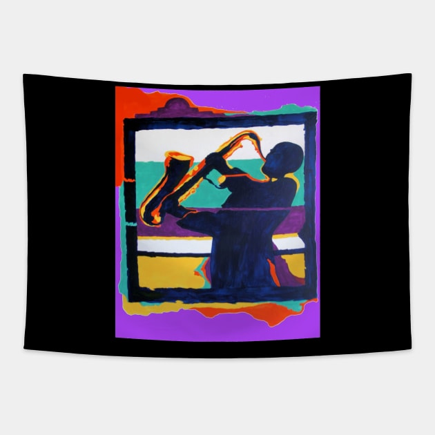 color jazz groove 1 Tapestry by jmodern