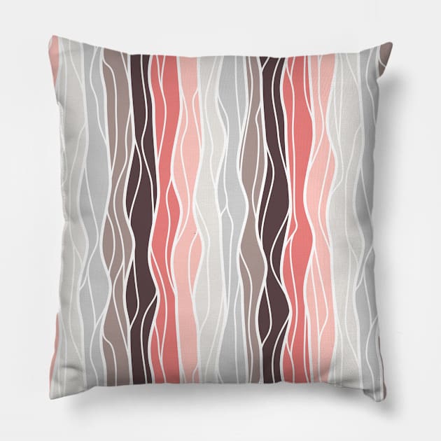 abstract lines Pillow by Jayne