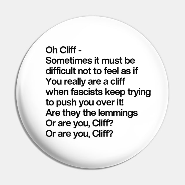 Cliff Richard - Rick Young Ones Poem Pin by DankFutura