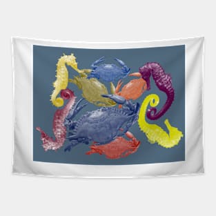 Sea Creatures in the deep Tapestry