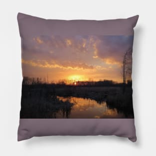 Manitoba Sunset No.3 Pillow