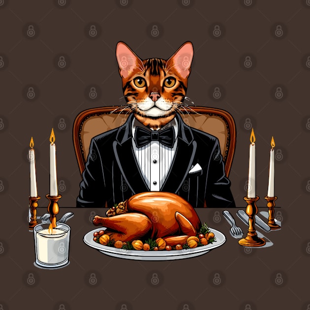 Bengal Cat Thanksgiving by Graceful Designs