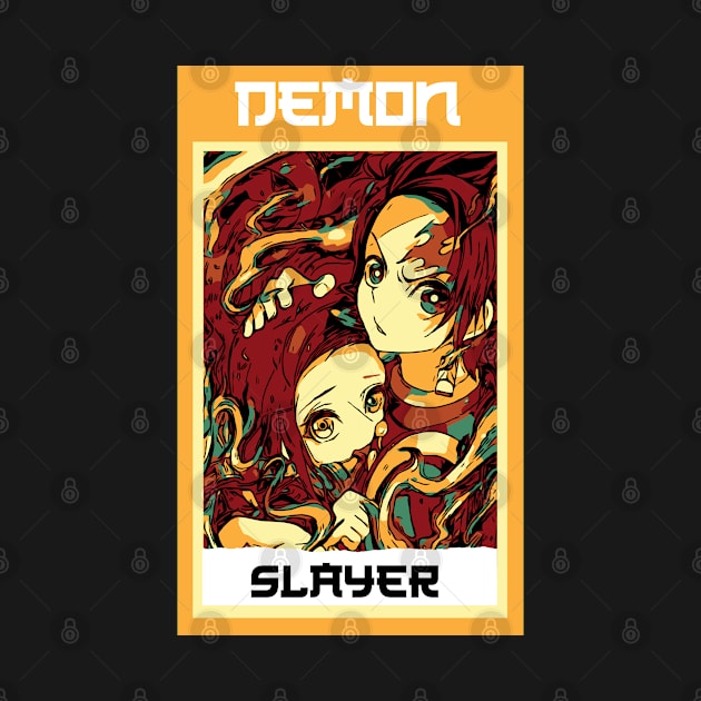 demon slayer retro by FIFTY CLOTH