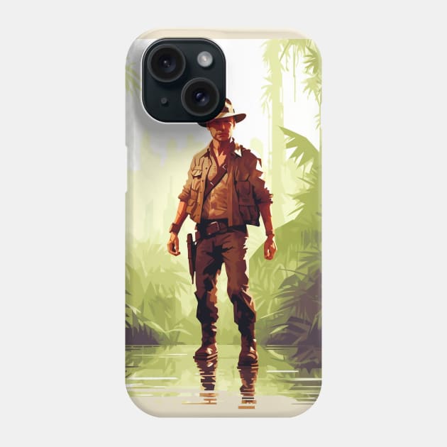 Professor Jones in Action Phone Case by pandas doing stuff