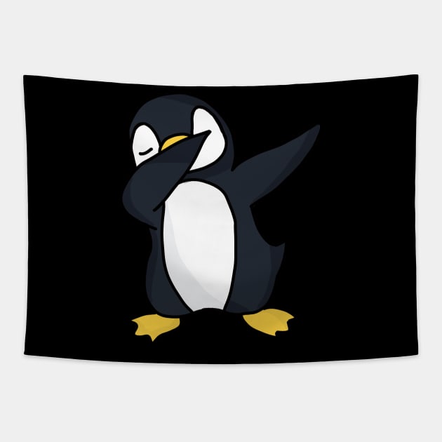 Dabbing Penguin Tapestry by TheUnknown93