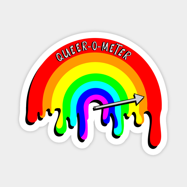 Queer-O-Meter Magnet by Catbreon