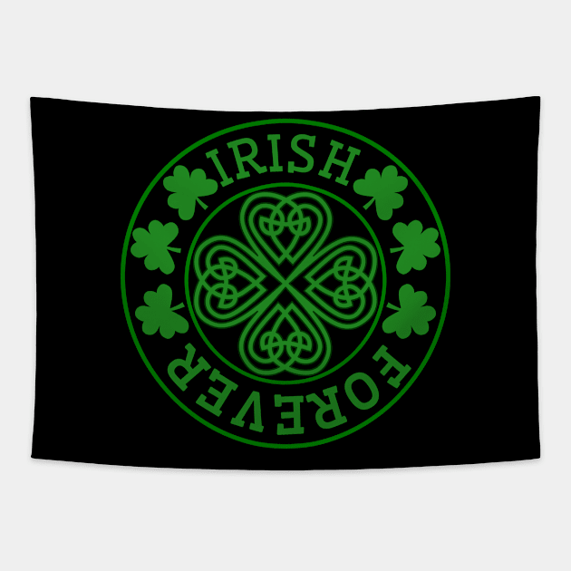 St. Patrick's Day Irish Clover Tapestry by POD Creations