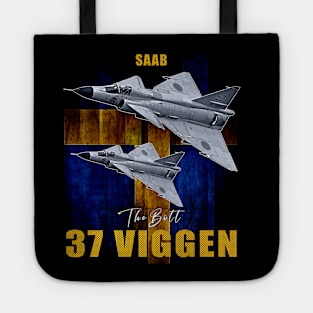 Saab 37 Viggen Swedish Multi Combat Aircraft Tote