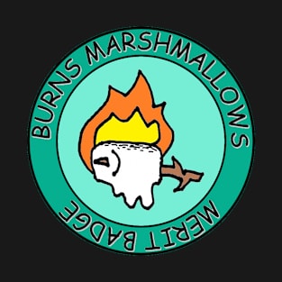 Burns Marshmallows Merit Badge T-Shirt