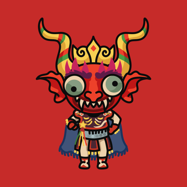 Cute Bolivian Devil Cartoon by SLAG_Creative