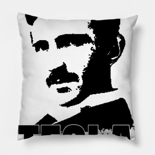 Nikola Tesla Portrait Pillow