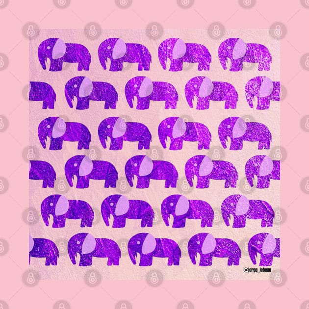 elephant kitsch ecopop safari of love zentangle art by jorge_lebeau