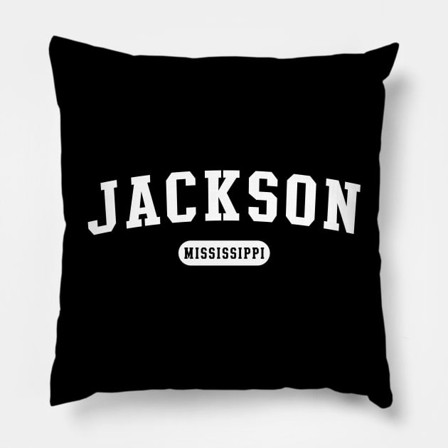 Jackson, Mississippi Pillow by Novel_Designs
