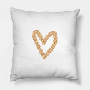 Glittering heart Pillow