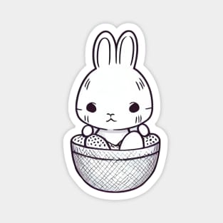 Easter egg basket bunny Magnet