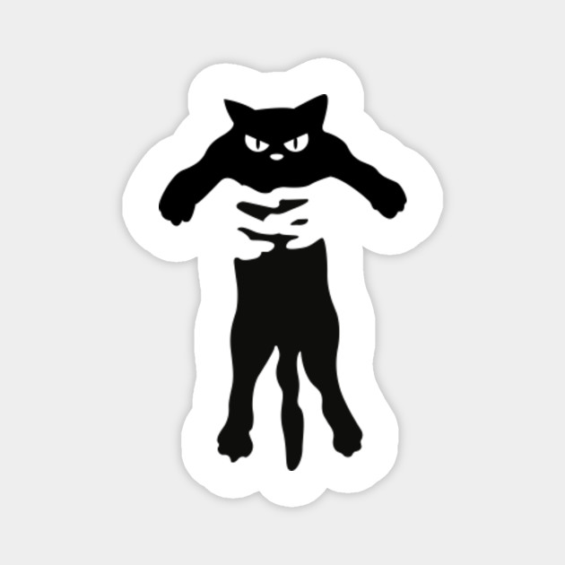 Angry Bad Black Cat Cool Design Cat Magnet Teepublic Au