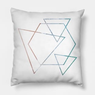 Beach Split Abstract Pillow