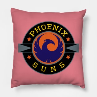 Phoenix Suns Basketball Team Badge Pillow