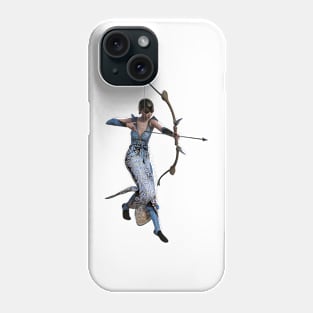 Archer Woman with Bow and Arrow Phone Case