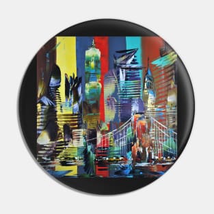 City of New York America Abstract 629 Pin