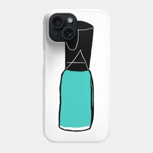 Aqua Nail Polish Phone Case