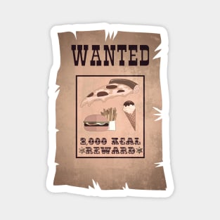 Junk Food Wanted Poster Magnet