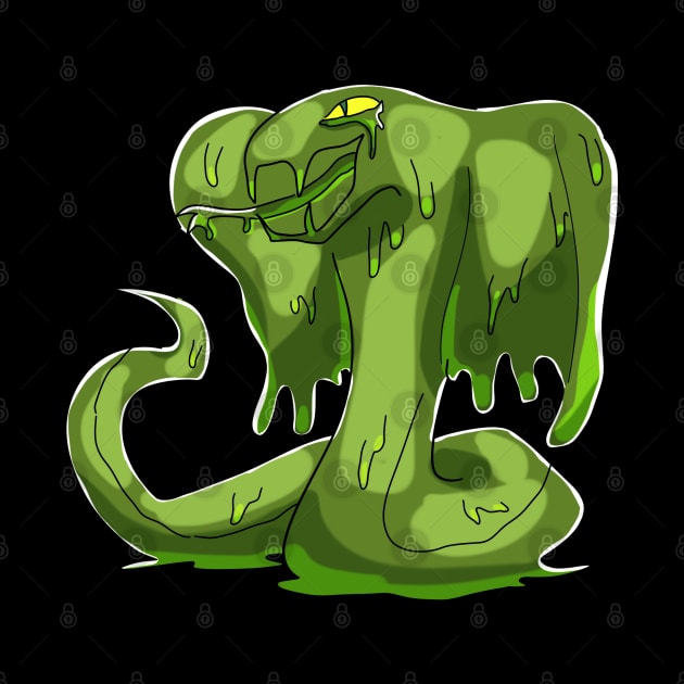 Green Slimy Snake by Colored Stardust