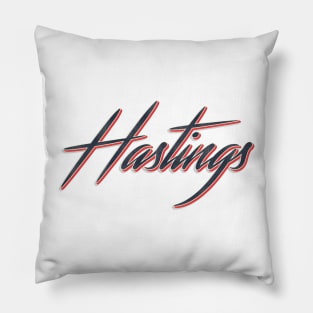 Hastings City in USA Pillow