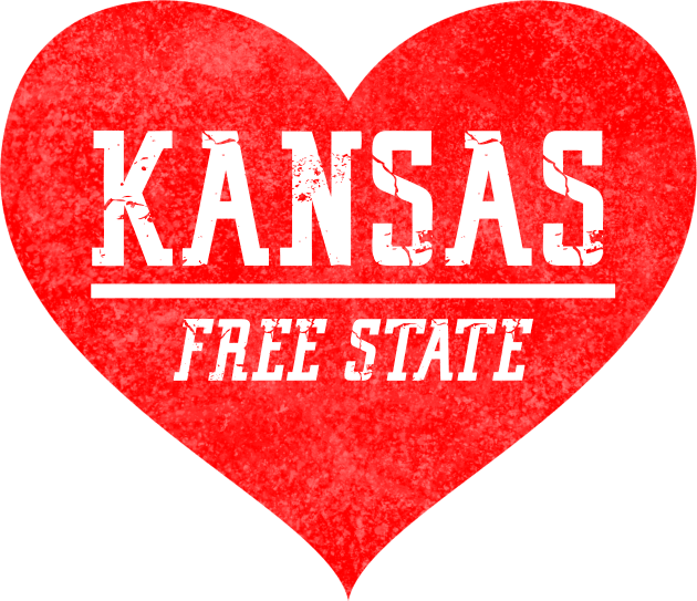 We Love Kansas - The Free State Kids T-Shirt by KC1985