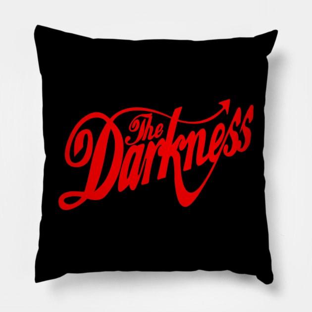 The Darkness Band Red Text Pillow by KAM Std