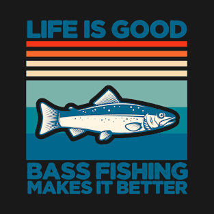 Life Is Good Bass Fishing Makes It Better T-Shirt