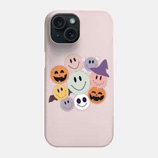 Fun Halloween design with emojis. Nice. Colorful Phone Case