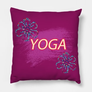 YOGA Flowers Pillow