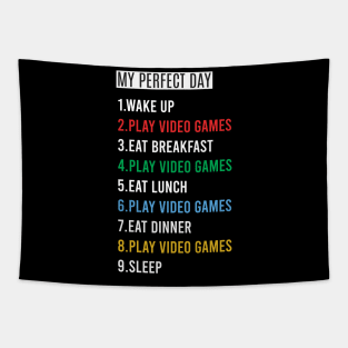 Perfect Day Gamer Gifts for Teen Boys - Video Games Men Tapestry