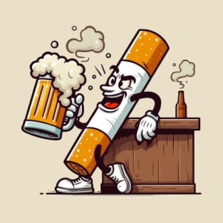 Beer And Smokes Funny T-Shirt