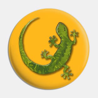 cute gecko illustration Pin