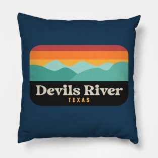 Devils River State Natural Area Texas Fishing Kayaking Pillow