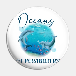 summer reading 2022 oceans sublimation Pin