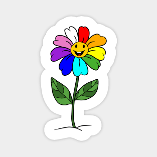 Multicolor flower Magnet