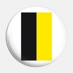 Watford Black and Yellow Half Jersey Pin