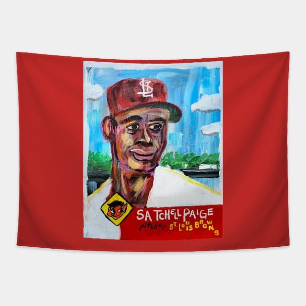 Satchel Paige Tapestry by ElSantosWorld